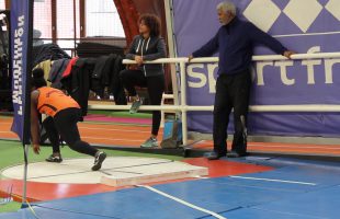 Poids – Essais 4 – JUF – Championnat Régionaux Indoor 15/01/2017 – INSEP