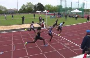 100m – Finale 9 – TCM – Meeting de Villejuif 28/04/2018 – Villejuif