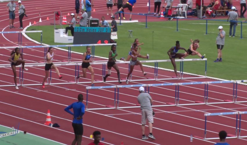 100m Haies – Demi Finale 1 – JUF – Championnats de France Jeunes CA JU – 21/07/2018 – Bondoufle