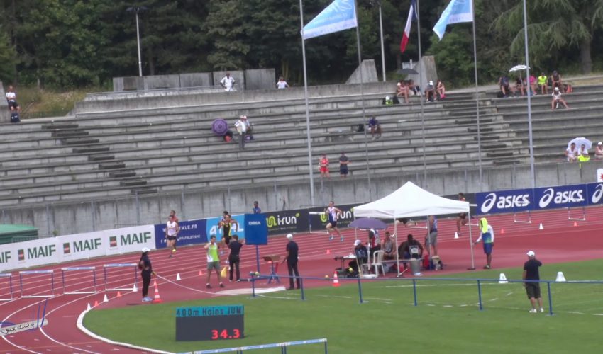400m Haies – Finale – JUM – Championnats de France Jeunes CA JU – 22/07/2018 – Bondoufle