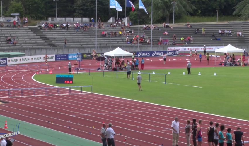 400m Haies – Serie 1 – CAF – Championnats de France Jeunes CA JU – 21/07/2018 – Bondoufle