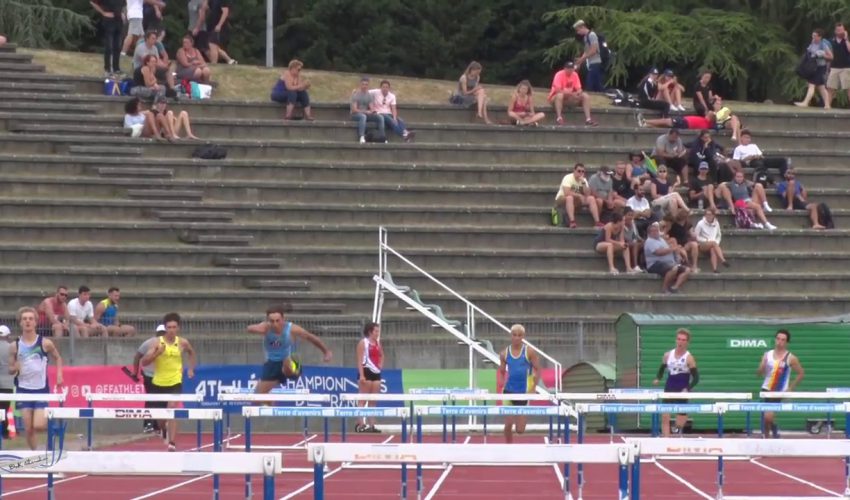 400m Haies – Serie 1 – CAM – Championnats de France Jeunes CA JU – 21/07/2018 – Bondoufle
