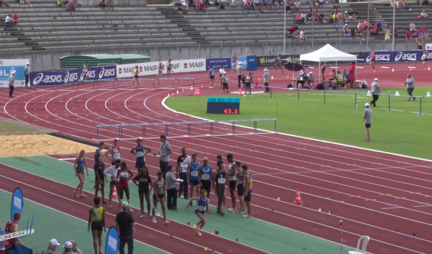 400m Haies – Serie 2 – CAF – Championnats de France Jeunes CA JU – 21/07/2018 – Bondoufle