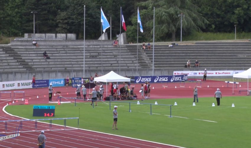 400m Haies – Serie 2 – JUM – Championnats de France Jeunes CA JU – 21/07/2018 – Bondoufle
