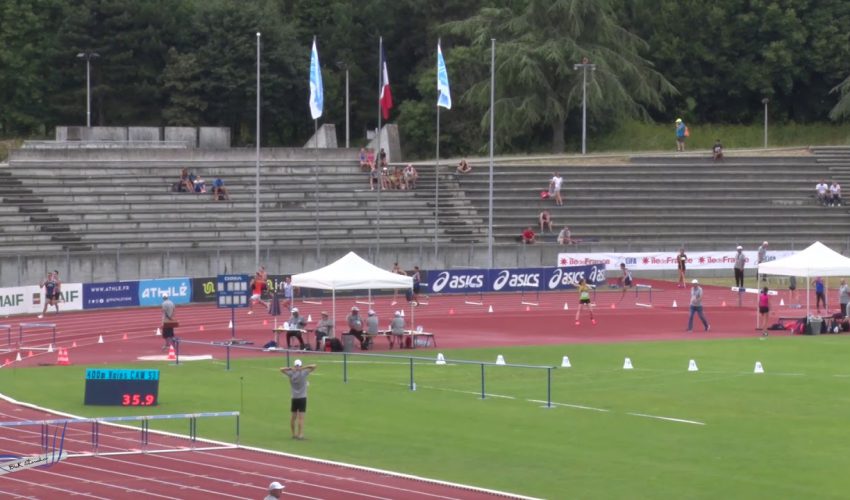 400m Haies – Serie 3 – CAM – Championnats de France Jeunes CA JU – 21/07/2018 – Bondoufle