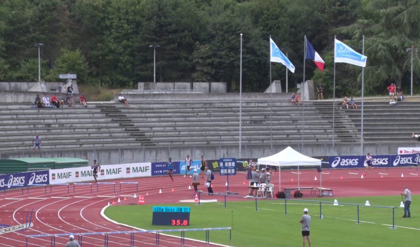 400m Haies – Serie 3 – JUM – Championnats de France Jeunes CA JU – 21/07/2018 – Bondoufle
