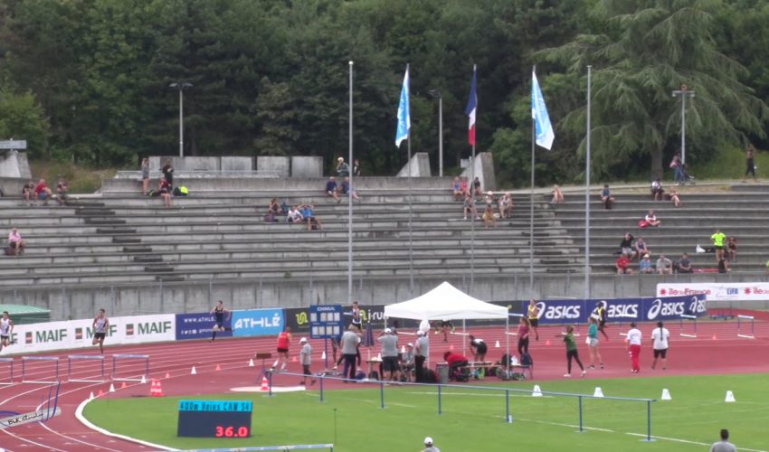 400m Haies – Serie 4 – CAM – Championnats de France Jeunes CA JU – 21/07/2018 – Bondoufle