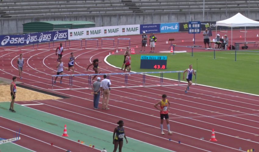 400m Haies – Serie 4 – JUM – Championnats de France Jeunes CA JU – 21/07/2018 – Bondoufle