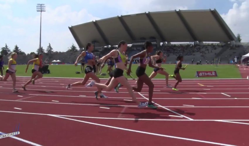 4x100m – Serie 1 – JUF – Championnats de France Jeunes CA JU – 22/07/2018 – Bondoufle