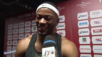 Interview AUREL MANGA – Meeting de Bercy 27/01/2019 – 60m Haies 7″64