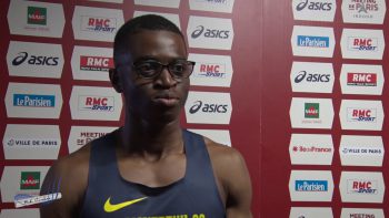 Interview CHRISTOPHER MAILLOT – Meeting de Paris Bercy 27/01/2019 – 60m Haies 8″70