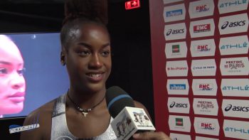Interview CYRENA SAMBA MAYELA – Meeting de Paris Bercy 27/01/2019 – 60m Haies 8″27