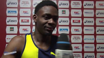 Interview MARVIN RENE – Meeting de Paris Bercy 27/01/2019 – 60m 6″80