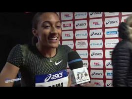 Interview SOLENE NDAMA – Meeting de Bercy 27/01/2019 – 60m Haies 8″22
