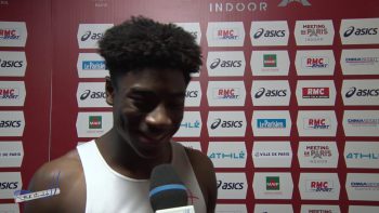 Interview THOMAS LEGER – Meeting de Paris Bercy 27/01/2019 – 60m 7″01