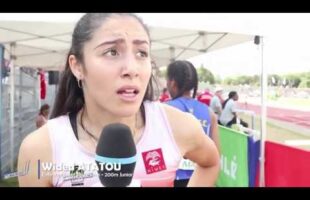 Interview  Wided ATATOU – Championnats de France Jeunes CA JU – 21/07/2018 – Bondoufle