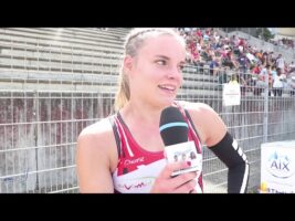 Interview  Romane CRUCHON – Championnats de France Jeunes CA JU – 21/07/2018 – Bondoufle