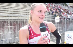 Interview  Romane CRUCHON – Championnats de France Jeunes CA JU – 21/07/2018 – Bondoufle