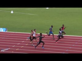 100m – Serie 1 – CAM – Championnats de France Jeunes CA JU – 20/07/2018 – Bondoufle