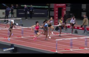 60m Haies – Finale A – JUF – Championnat Régionaux Ca & Ju 27/01/2019 – Bercy